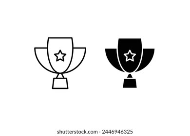 the trophy icon, representing recognition, achievement, and success
