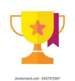Trophy icon, reward, champion, award, sports and competition, competition, winner, star, cup