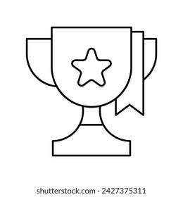 Trophy icon, reward, champion, award, sports and competition, competition, winner, star, cup