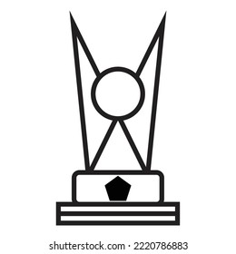 Trophy icon, reward, and champion  vector illustration