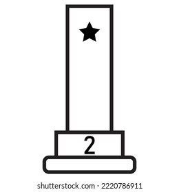 Trophy icon, reward, and champion  vector illustration