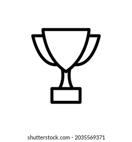 Trophy icon Royalty free vector design illustration