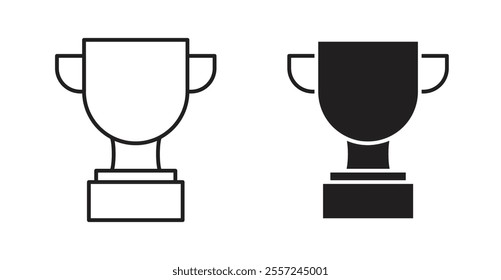 Trophy Icon set. vector illustration set