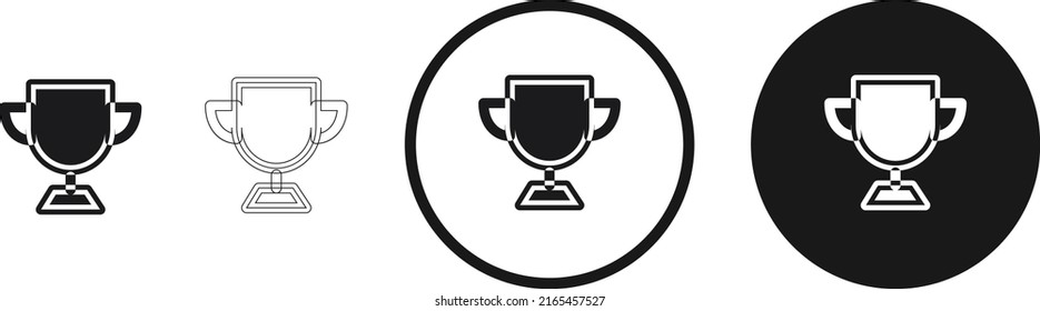 trophy icon set. Website set icon vector. for computer and mobile