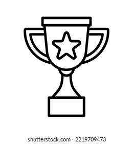 Trophy icon. sign for mobile concept and web design. vector illustration
