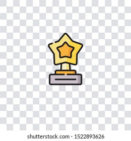 trophy icon sign and symbol. trophy color icon for website design and mobile app development. Simple Element from rewards collection for mobile concept and web apps icon.