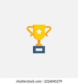 Trophy icon sign vector,Symbol, logo illustration for web and mobile
