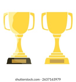 trophy icon, simple flat style, illustration, logo sign symbol pictogram template, for ui or ux isolated on white for mobile app, editable