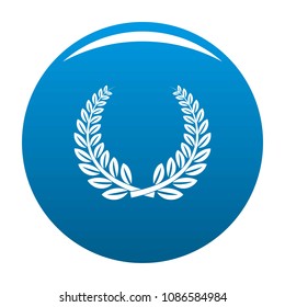 Trophy icon. Simple illustration of trophy vector icon for any design blue