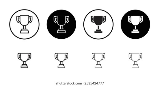 Trophäensymbol Einfache dünne Umrisslinie