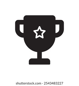 Trophy icon. Simple vector sign.