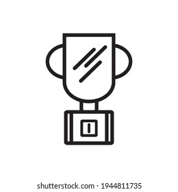Trophy icon. Single high quality outline symbol for web design or mobile app