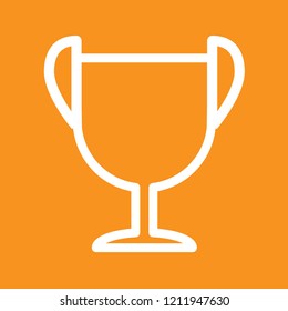 Trophy icon, stock vector illustration, EPS10. 