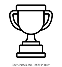 Trophy icon for success achievement and award concepts