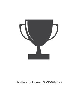 Trophy icon Symbol mark in filled style