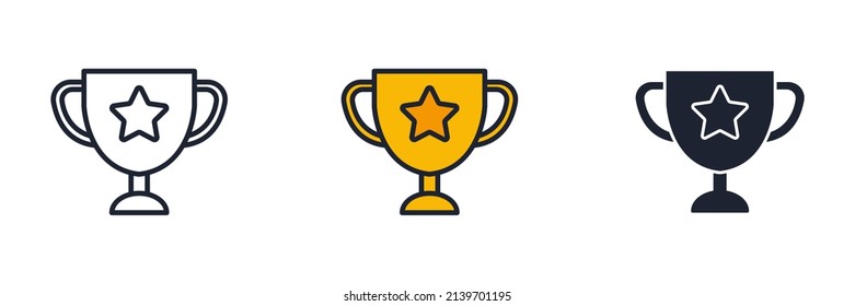 Symbol-Vorlage für trophische Symbole für Grafik- und Webdesign-Kollektion, Vektorgrafik