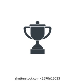 Trophy icon symbol vector illustration isolated on white background