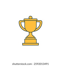 Trophy icon symbol vector illustration isolated on white background