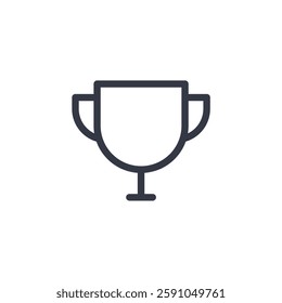 trophy icon symbol vector sign isolated on white background illustration for graphic and web design