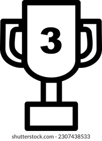 Trophy Icon  symbolizes victory, achievement, and recognition of excellence, representing success and accomplishment in various fields, such as sports, academics, or competitions