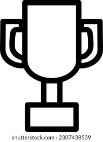 Trophy Icon  symbolizes victory, achievement, and recognition of excellence, representing success and accomplishment in various fields, such as sports, academics, or competitions