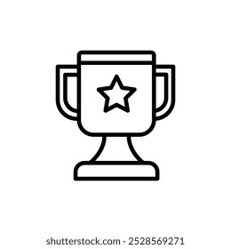 Um ícone de troféu que simboliza prêmios, conquistas ou sucesso.