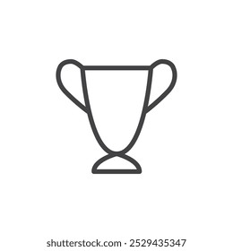 Trophy icon Thin outline art symbol