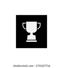 Trophy icon in a trendy flat design, symbol of the championship competition icon