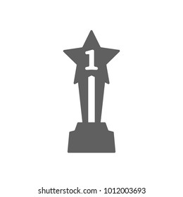 Trophy icon in trendy flat style isolated on white background. Symbol for your web site design, logo, app, UI. Vector illustration, EPS