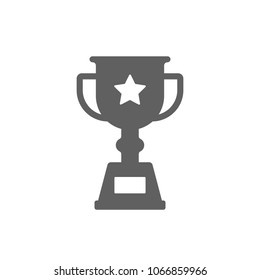 Trophy icon in trendy flat style isolated on white background. Symbol for your web site design, logo, app, UI. Vector illustration, EPS