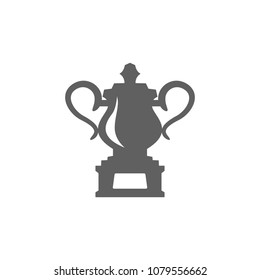 Trophy icon in trendy flat style isolated on white background. Symbol for your web site design, logo, app, UI. Vector illustration, EPS