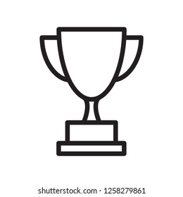 trophy icon in trendy flat style 