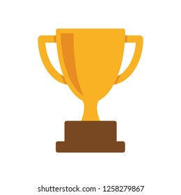 trophy icon in trendy flat style 