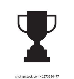 Trophy icon in trendy flat style design. Vector graphic illustration. Trophy symbol for website design, logo, app, and ui. Vector file. EPS 10.