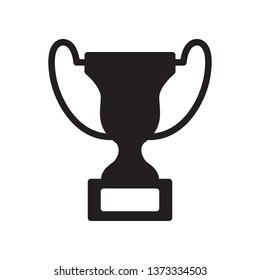 Trophy icon in trendy flat style design. Vector graphic illustration. Trophy symbol for website design, logo, app, and ui. Vector file. EPS 10.