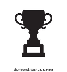Trophy icon in trendy flat style design. Vector graphic illustration. Trophy symbol for website design, logo, app, and ui. Vector file. EPS 10.