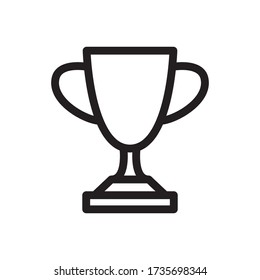 Trophy Icon in Trendy Flat Style