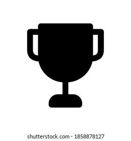 Trophäe-Symbol im trendigen, flachen Stil, einfaches Design für alle Projekte