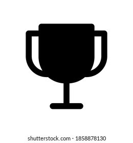 trophy icon in trendy flat style simple design for all project