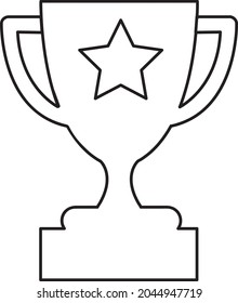 trophy icon in trendy flat style vector illustration..eps