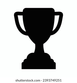 trophy icon in trendy flat style