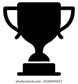 trophy icon in trendy flat style, vector icon