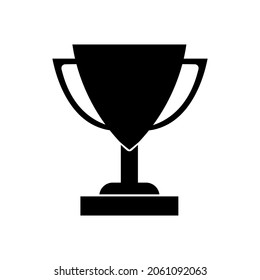 Icono de trofeo en la ilustración de diseño vectorial de moda