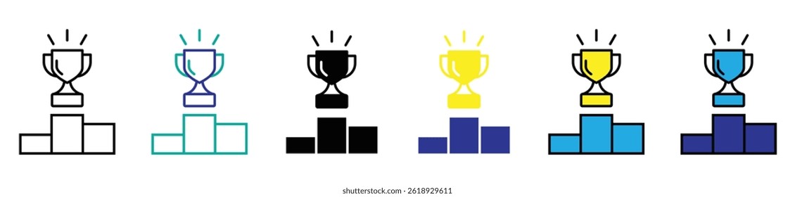trophy icon in trendy . vector stock. illustration.