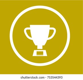 Trophy icon, ui design icon vector