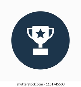 trophy icon vector