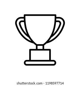 Trophy icon vector