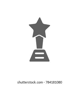 Trophy icon vector