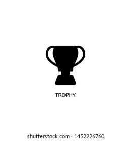 trophy icon vector black design