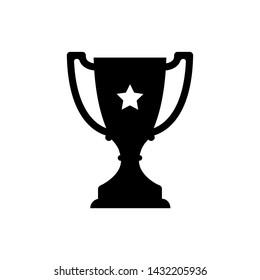 Trophy icon vector. champions cup icon illustration.
